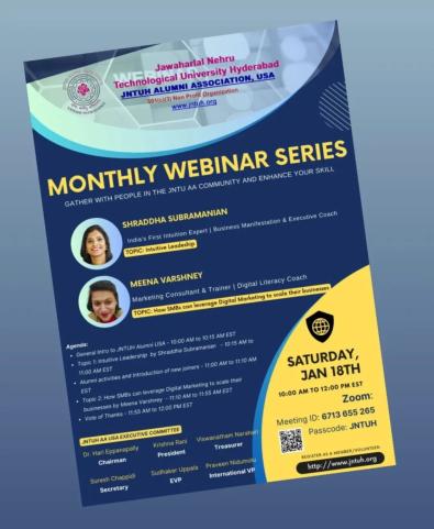 JNTUH Alumni Association Webinar